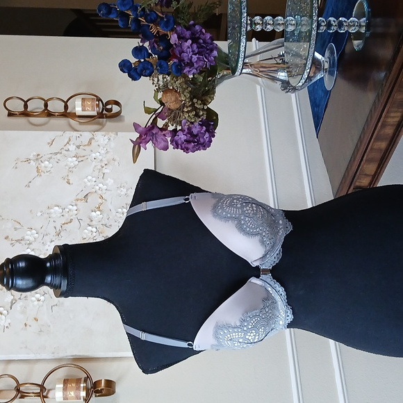 Victoria's Secret Dream Angels Gray Lace  Demi Bra. Size 32DDD - Picture 1 of 17